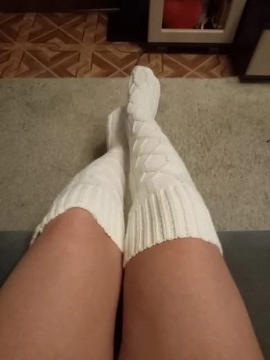 Women Winter Knit Thigh High OVER the KNEE Socks Long Stockings Leggings Warmers Stockings 75 CM|Stockings|   - AliExpress