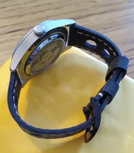 Correa de cuero genuino para reloj, tres agujeros blanda transpirable con correa de reloj, hebilla de cuero de vaca, 20mm, 22mm, Vintage, marrón