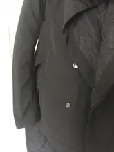 Coat Jacket Cotton-Padded EAM Woman New-Fashion Long-Type Winter Black Stand Lead Regular