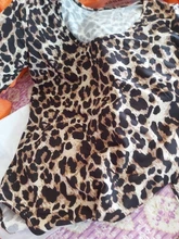 Mono ceñido de manga larga para mujer, mameluco elástico de leopardo, top