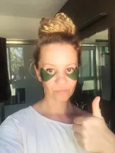 Fonce-Parches de colágeno alga de aguas profundas, máscaras coreanas para reducir las ojeras, Gel para dormir, antiarrugas, 60 Ojo de cristal