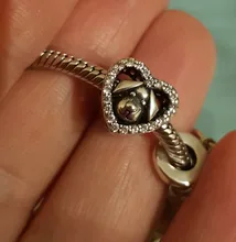 Plata de Ley 925 auténtica Ariel, abalorio compatible con pulsera Pandora Original y brazalete, fabricación de moda, joyería DIY para mujeres CMC006, 100%