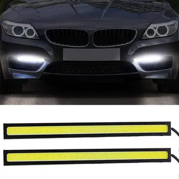 

2pcs 17CM COB DRL LED Daytime Running Light Auto Lamp External Lights For Universal Car 100% Waterproof Day Light Car Styling
