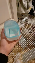 Animal-Accessories Container Hamster Bath-House Sand Small Non-Slip Clear 1PCS Rectangle