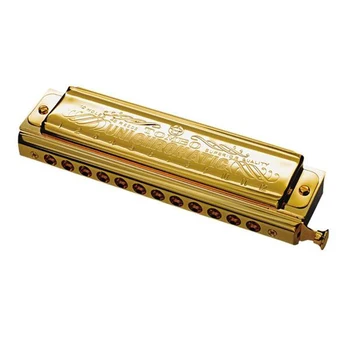 

1248sg-c unichromatic with harmonica, gold, Tombo