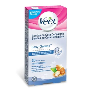 

Veet Sensitive Skin Easy Gelwax Hair Removing Wax Strips (Pack of 20)