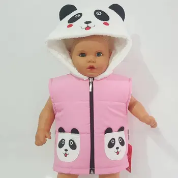 

Panda Hooded Custom Design Pink Baby Vest