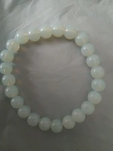 Pulsera de cuentas para mujer, piedra Natural, piedra lunar, cristal redondo, 8mm