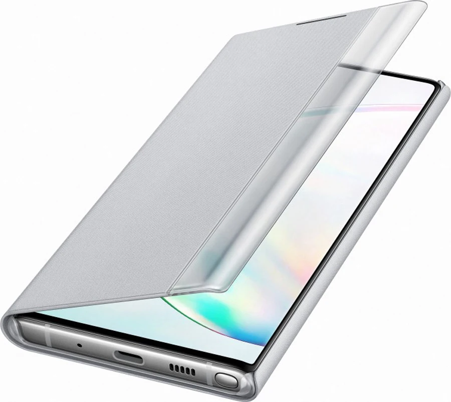 Чехол-книжка Samsung Clear View Cover для Samsung Galaxy Note10, белый