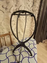 Alileader-soporte para pelucas de plástico para cabeza de maniquí peluca plegable soporte para pelucas