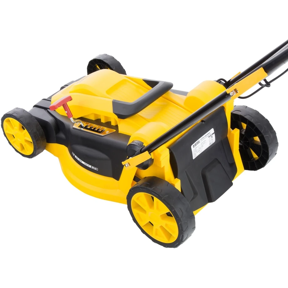 Газонокосилка электрическая DENZEL GM-1800 (Ширина скашивания 38 см., 6 уровней высоты скашивания от 2 до 7 см., травосб