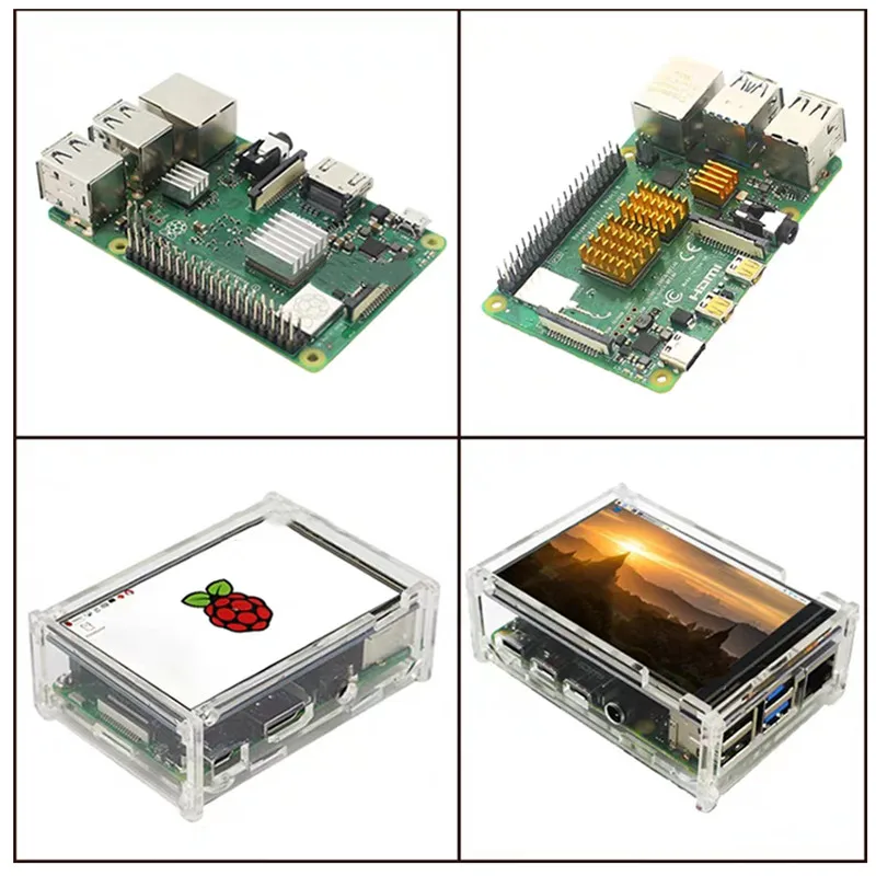 Для Raspberry Pi 4B Raspberry Pi 3 Model B 3,5 дюймов сенсорный экран монитор 480x320 Комплект LCD