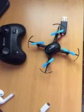Eachine-Mini Dron cuadricóptero de Control remoto E009 YW, Helicóptero De Control Remoto de 2,4G, cuadricóptero de carreras pequeño azul/verde, carga USB