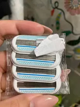 Cabezales de afeitado de 3 cuchillas para mujer, accesorios para el cuidado de la piel, afeitadora corporal, 4 Uds.