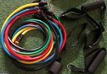 Juego de bandas de resistencia para Fitness, equipo de gimnasio de resistencia, expansor de entrenamiento elástico, 15 Uds.