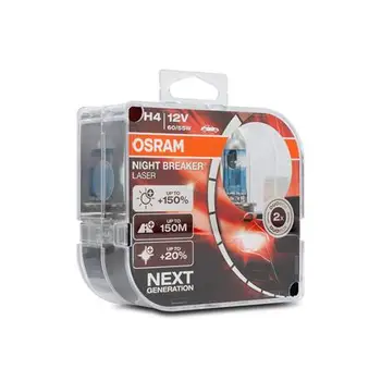 

OSRAM lamp®64193NL-HCB H4 2 Night B Laser 55/60W 12V Next Generation + 150%