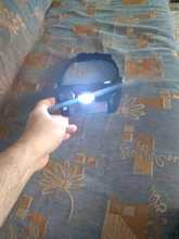 Lupa de microscopio Con Luz LED para lectura o reparación, lupa de cristal para cabeza, gafas Con Luz LED para lectura o reparación, 10X