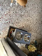 Non-Slip-Bowl Dogs-Water-Feeder Food-Feeding Adjustable Double Medium Small Big Bowls