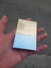 Edreskin-tarjetero de acero inoxidable de alta calidad para hombre, billetera delgada con bloqueo RFID, estuche protector de Metal para tarjetas de negocios