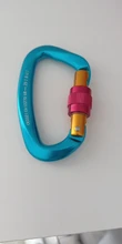 Mosquetón profesional de 12/25KN, ganchos para llave de escalada, cerradura Principal de Seguridad de aluminio en forma de D de alta calidad, herramienta para ascender al aire libre