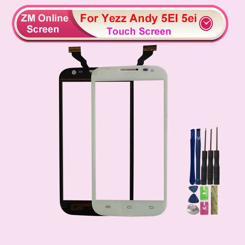 Сменный сенсорный экран Для Yezz Andy 5EI 5ei 5 0 дюйма без ЖК дисплея|Сенсорные панели