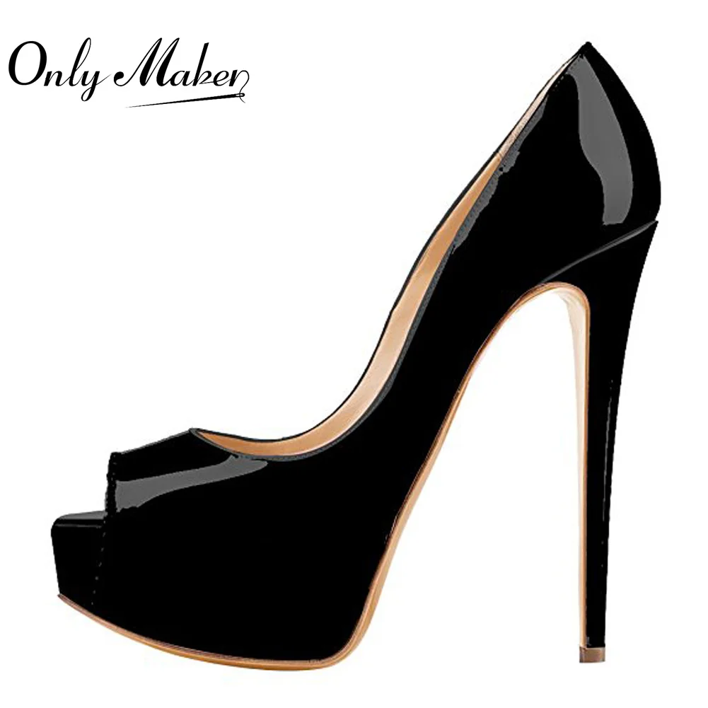 Onlymaker/летние босоножки туфли-лодочки женские туфли на шпильке 16 см очень высоком