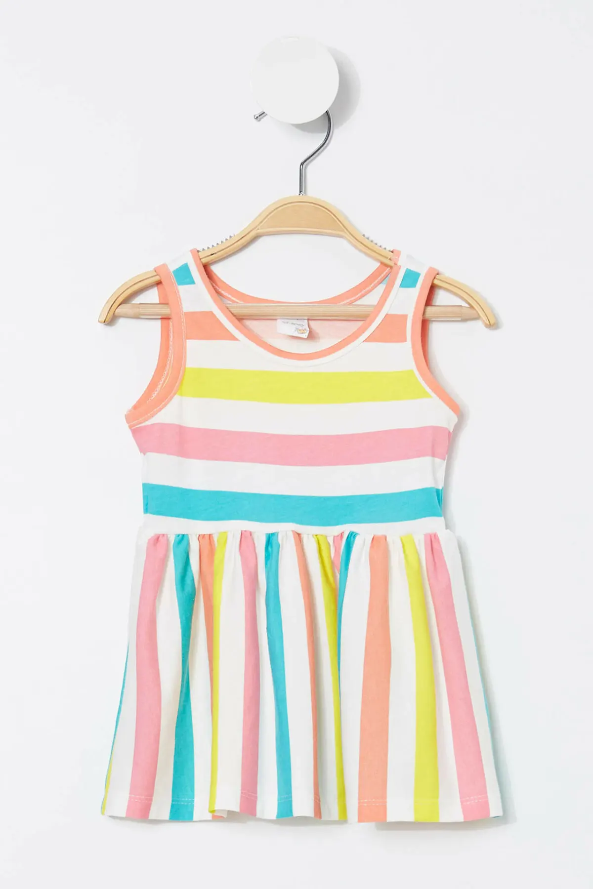 DeFacto Summer Girl Woven Sling Dress Kids Fashion O neck Striped ...