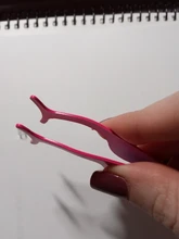 1 Uds pinzas para pestañas falsas, aplicador de pestañas postizas, rizador de extensiones de pestañas, pinza auxiliar, pinzas de maquillaje