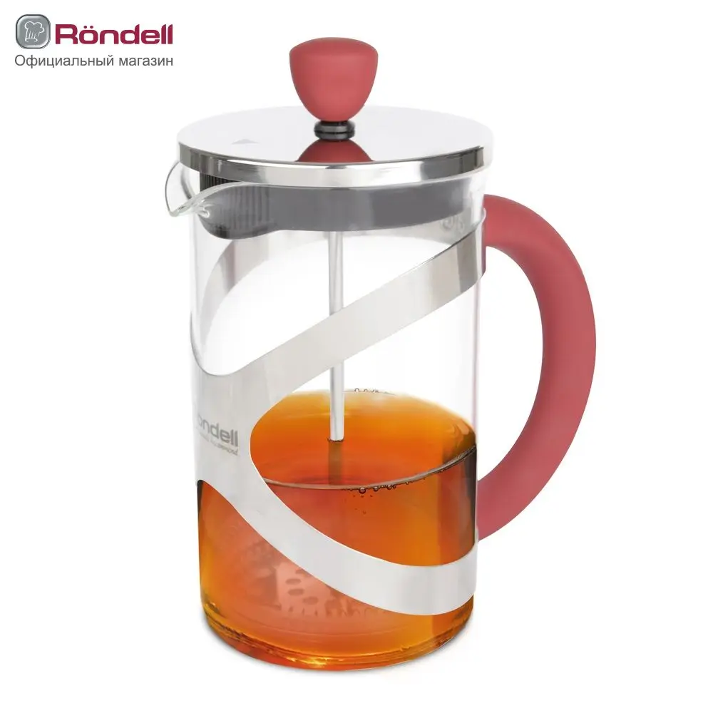 935 Френч-пресс 0,6л Crystal Red Rondell
