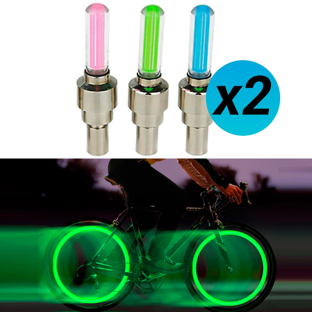 danza Estrecho de Bering Prever luz led bicicleta juego de 2 luces para bicicletas de colores bombillas con  sensor de movimiento para rueda válvula bici LED|Luz de bicicleta| -  AliExpress