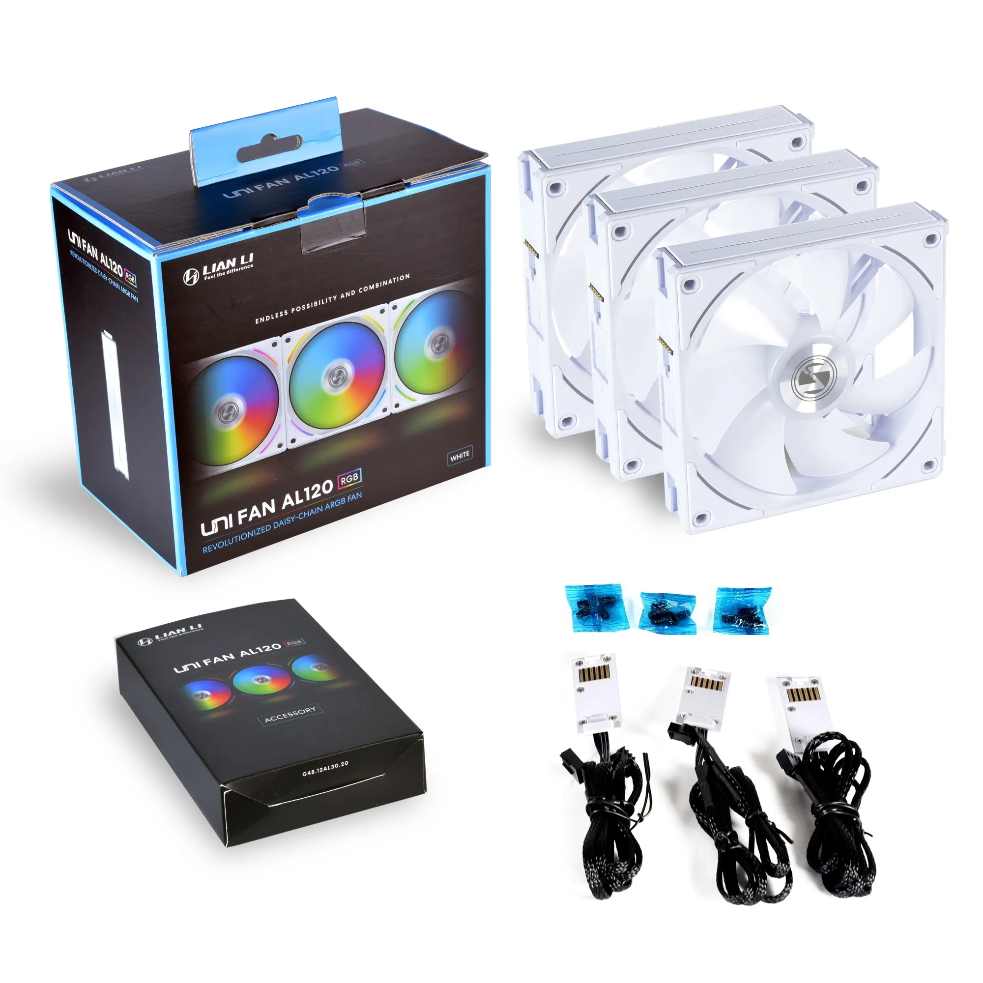 Lian li UNI Fan AL120 RGB WHITE 3X 12CM 