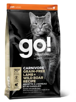 

GO! CARNIVORE Grain Free food for kittens and cats, Lamb and boar, 3, 63 kg.