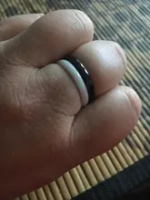Anillos de cerámica de 3MM para mujer y hombre, joyería de cerámica saludable con superficie lisa de corte, diseño Simple, regalos del anillo
