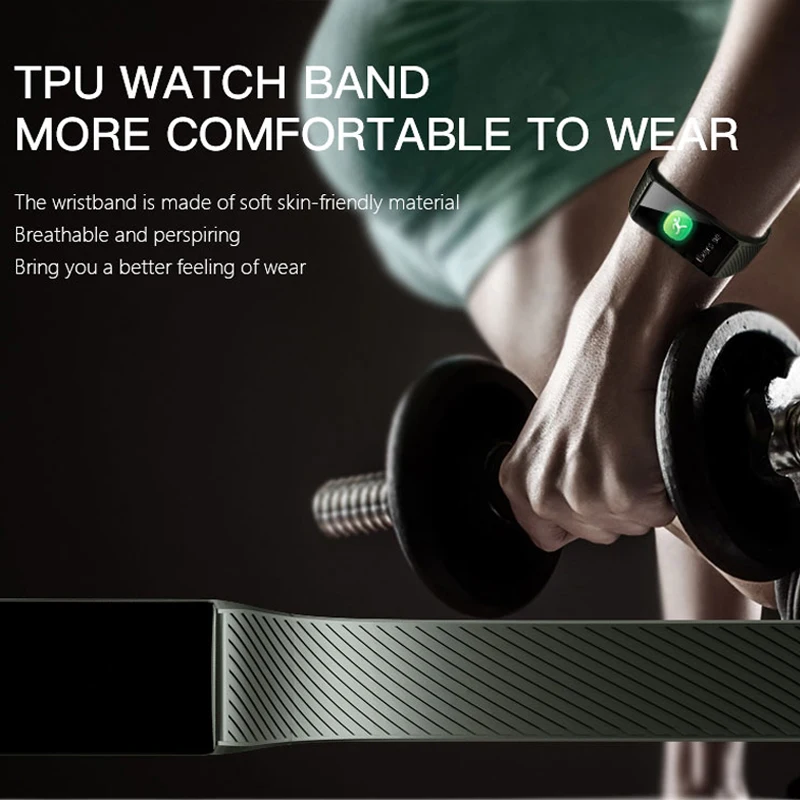 Smart Band Bracelet Activity Tracker Smart Wristband Clock Pressure Measurement Heart Rate Pedometer Smartband IP67 Waterproof