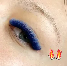 LIFMINRY-extensiones de pestañas suaves de visón, 8 colores, arco iris de color, 16 líneas Premium