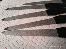 1or5 uds/negro Mango de Metal limas de uñas de doble cara fuerte borde manicura belleza y aseo pedicura para el cuidado de los pies herramientas