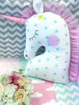 

Decorative Pillow unicorn pillow on sofa baby pillow