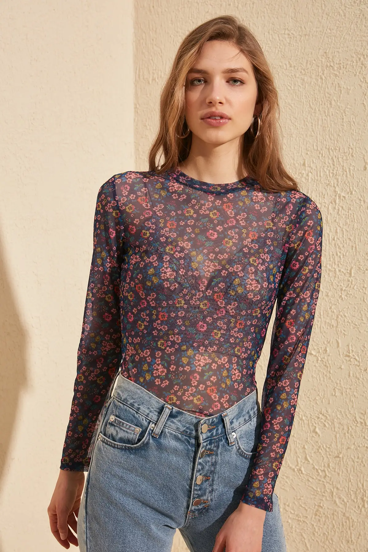 Trendyol Pattern Gauze Knitted Blouse TWOSS20BZ0448