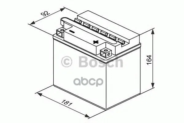 Аккумулятор Для Мототехники Bosch Moba Fp M4f 12v 18ah 200a(Yb18l-A) 181x92x164mm 6.35kg Bosch арт. 0092M4F420