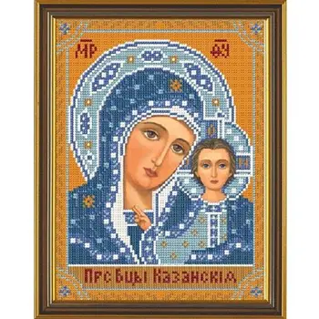 

S9002 set for embroidery with beads 'Nova sloboda' казанская',, 18x24 cm