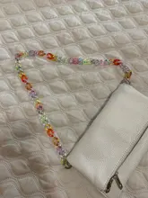 Correa de hombro acrílica con asa desmontable para mujer, correa de resina para bolso de mano, accesorios para bolso, 70cm