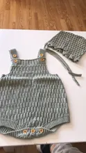 Conjunto de 2 uds. De ropa de punto para bebé, Pelele de algodón con botón en la entrepierna, mono de una pieza + sombreros para niño pequeño, trajes para niño y niña
