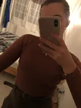 Neploe-suéter con volantes de cuello alto para mujer, suéteres fruncidos de punto, elásticos, lisos, Sexy, para otoño e invierno, 2021