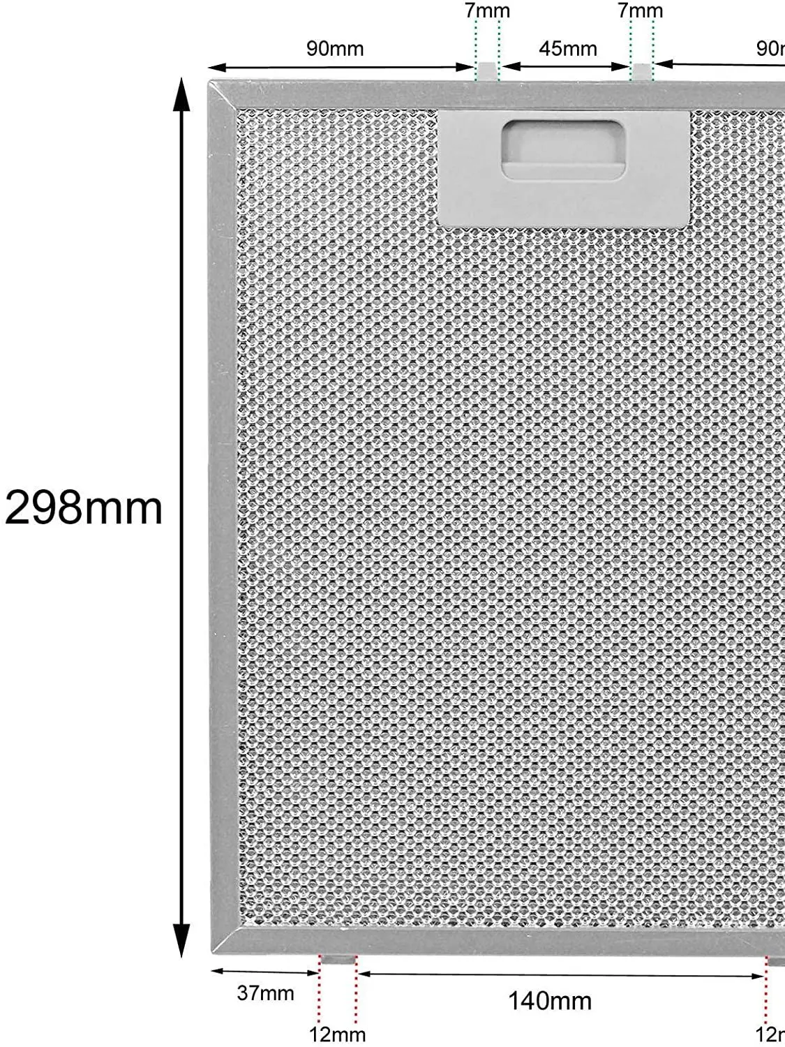 08087609 Cooker Hood Filter 300x240 mm Range Hood Grease Kitchen