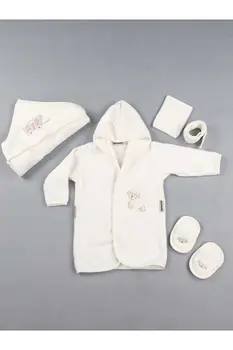 

Pink Cotton Girls Baby Towel Bathrobe Set