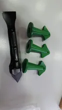 Juego de espátulas de boquilla de silicona reutilizable, herramientas calafatear
