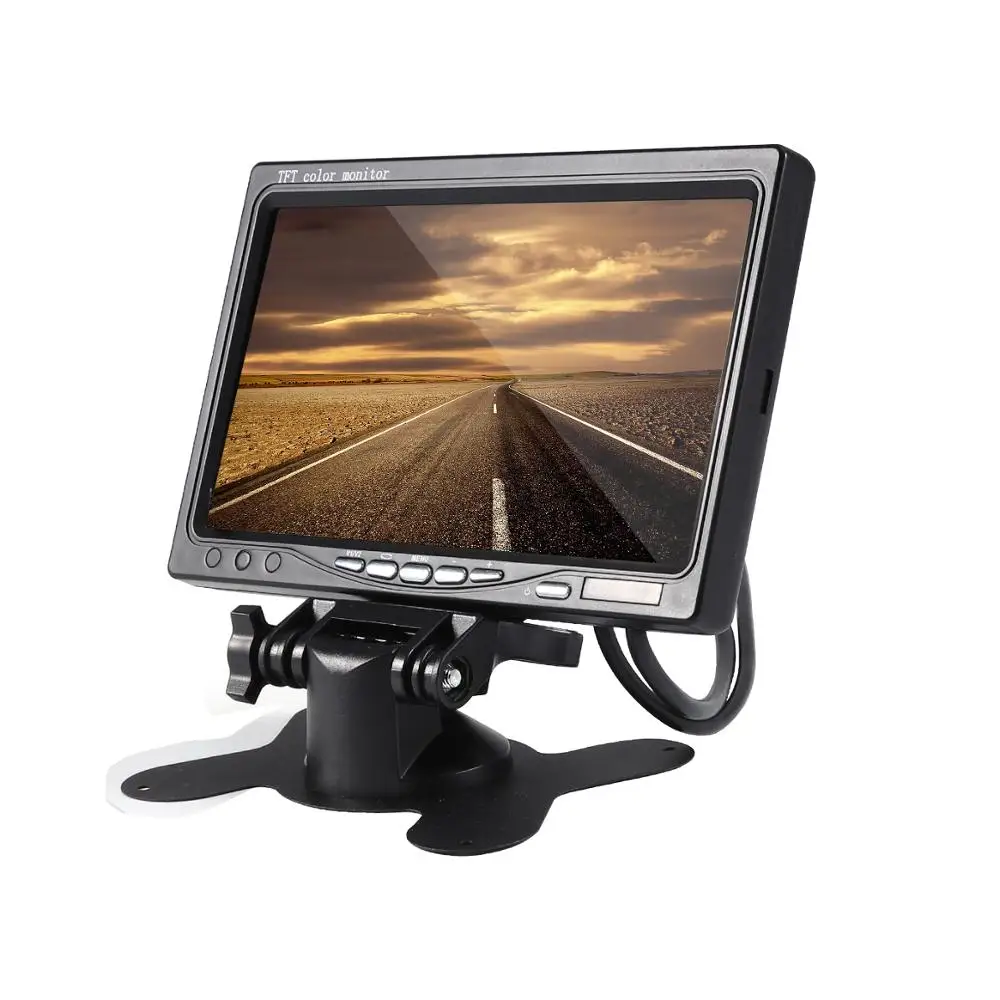 1024x600 7 дюймов ультра тонкий TFT lcd HD монитор Аудио Видео AV автомобильный домашний монитор яркий цвет с VGA интерфейсом
