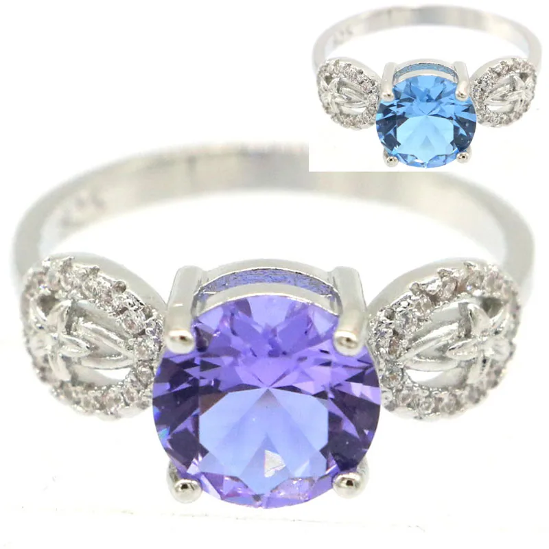 

19x10mm Color Changing Alexandrite Topaz Zultanite CZ Women Daily Wear Silver Rings Wholesale