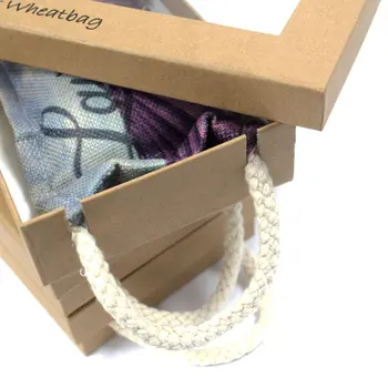 

Bag of wheat in gift box-butterfly and roses