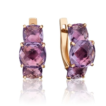 

585 sterling gold earrings, platinum brand, art. 02-4556-203-1110-46